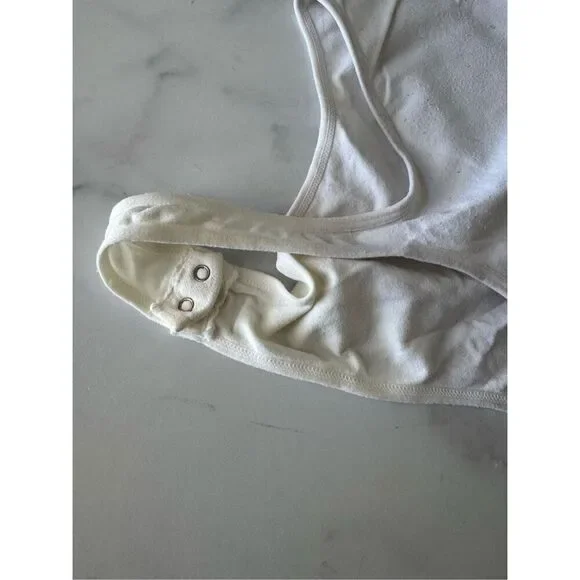 Free People Intimately women’s XS small white tank top bodysuit - Picture 4 of 6